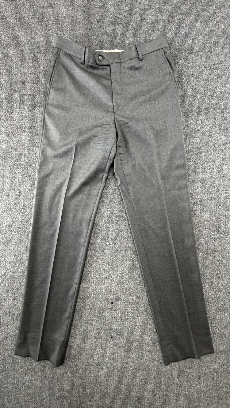 Loro Piana Joseph Abboud Pants Mens 34x36 Gray Super 130s Wool Classic Fit Dress